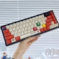 Mario 104+18 PBT Dye-subbed Keycaps Set Cherry Profile ANSI ISO Layout for MX Mechanical Gaming Keyboards